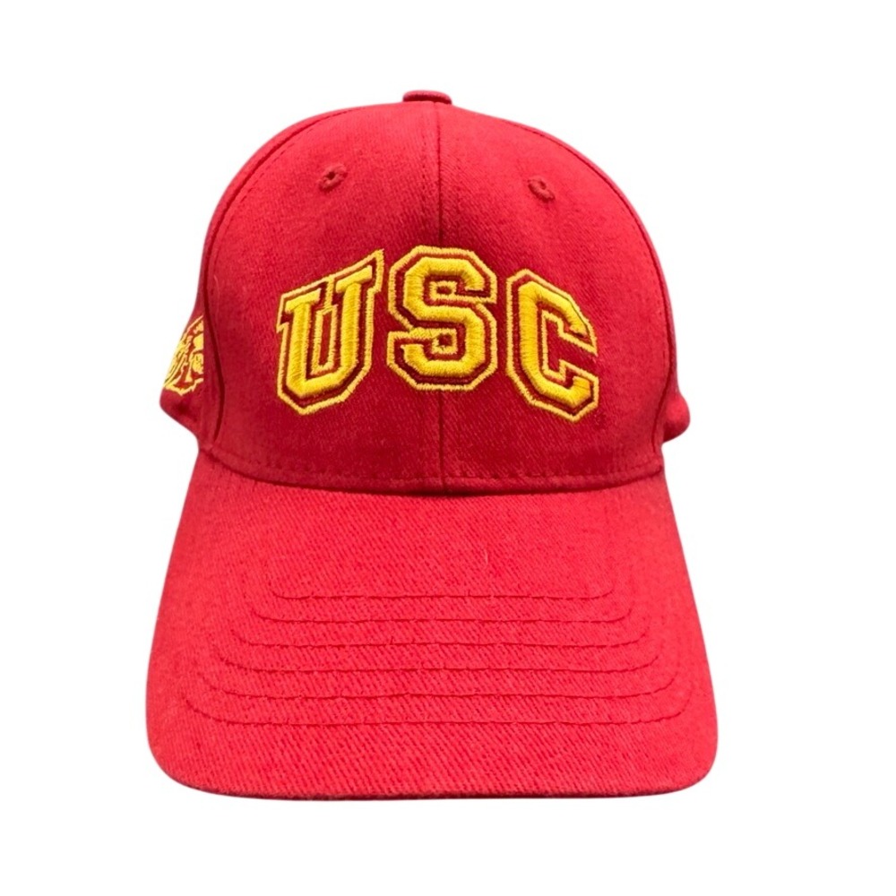 USC Trojans Hat Red Yellow Embroidered Baseball Cap NCAA Collegiate by TEI OSFA